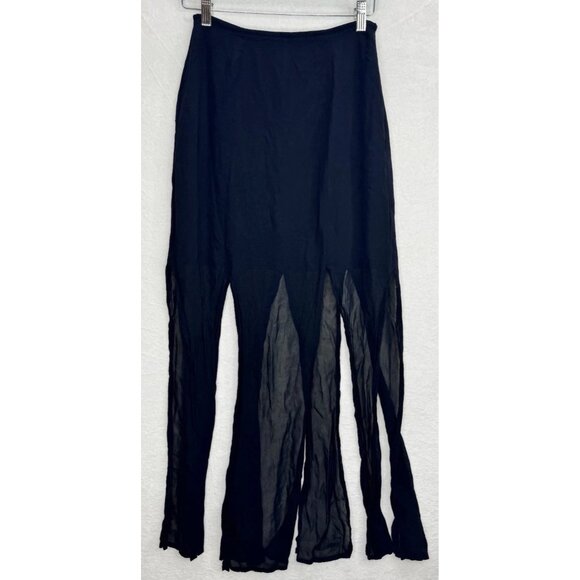 Tadashi Shoji Women's Size 6 Black Maxi Gore Vintage Skirt - Picture 1 of 12